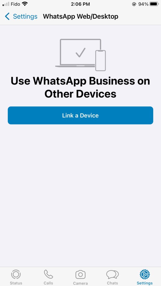 WhatsApp web / desktop