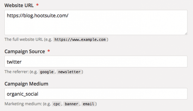 Der Google Analytics Campaign URL Builder