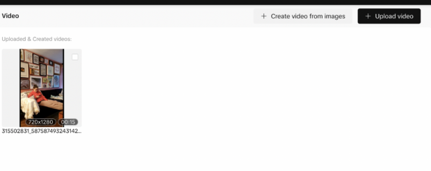 Upload your video or image