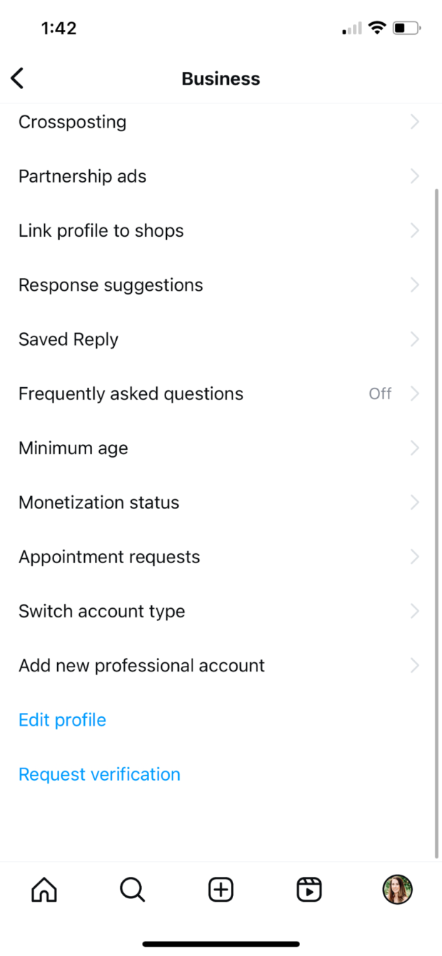 Business request verification