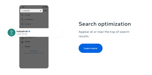 Meta Verified search optimization