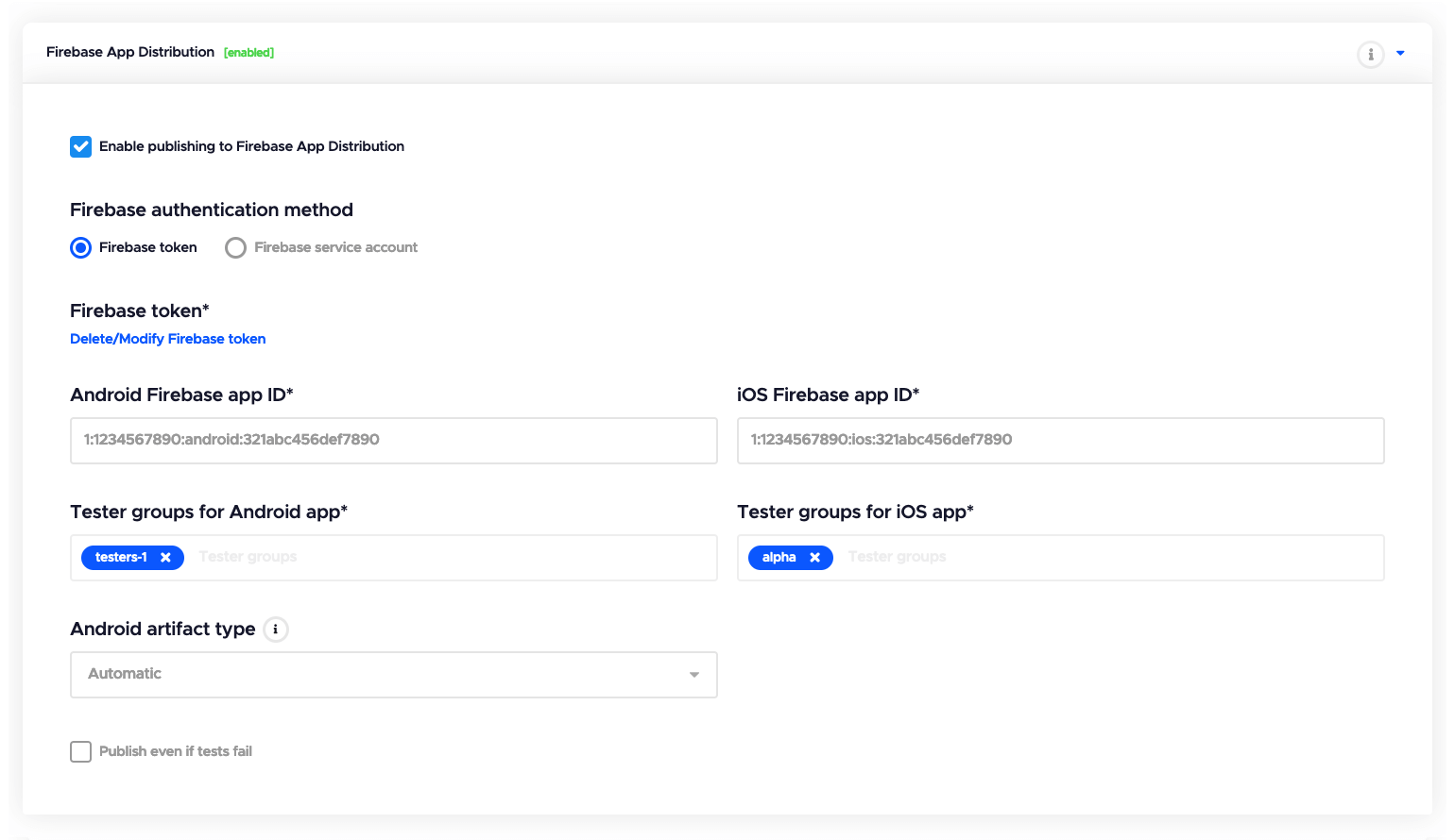 Firebase App Distribution