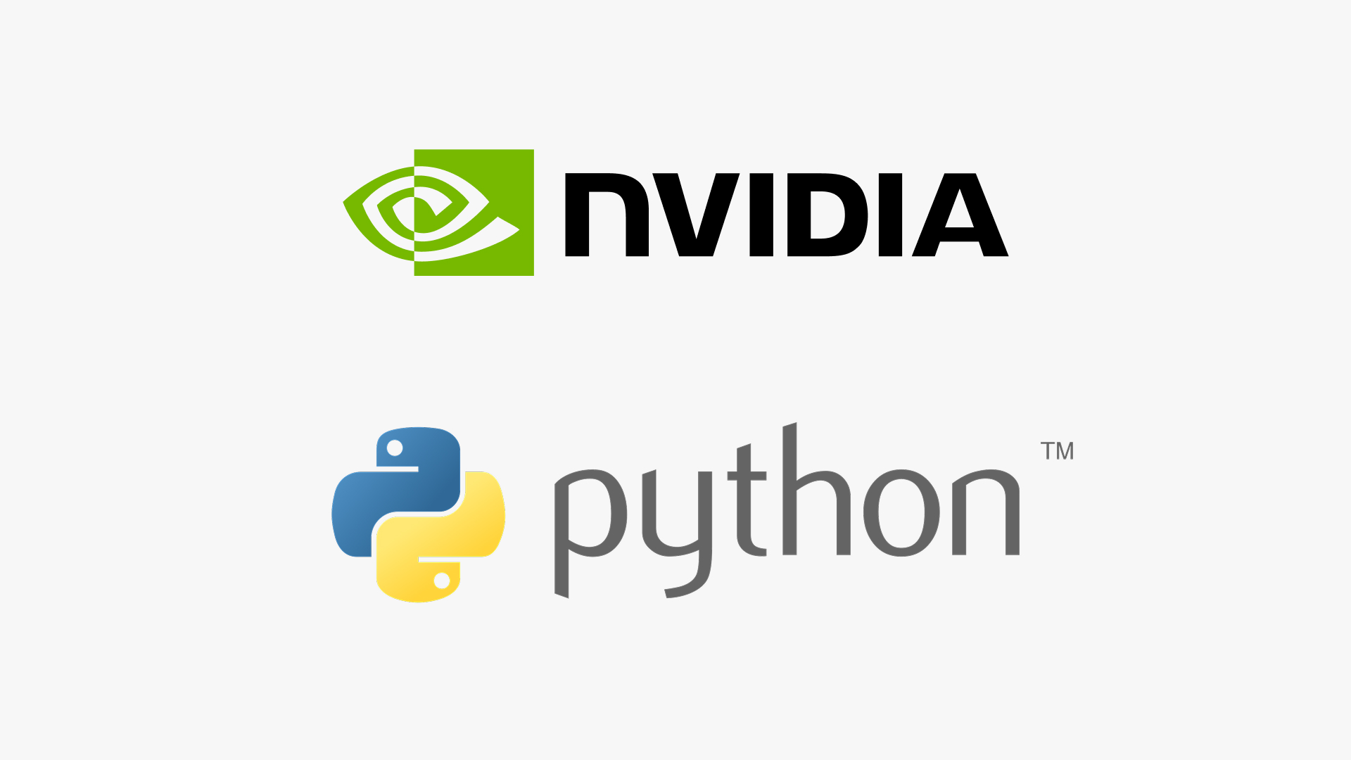 NVIDIA CUDA Python logos