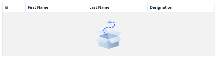 Blazor Bootstrap: Grid Component - Empty data template