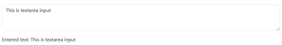 Blazor Bootstrap TextArea Input Component - Basic Usage