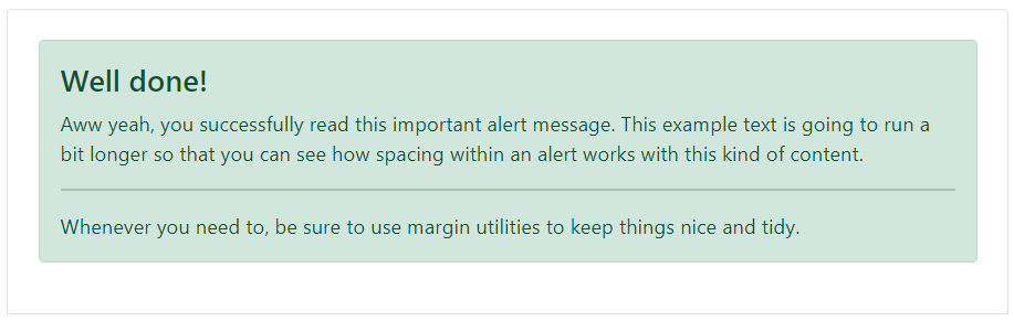 Blazor Bootstrap: Alert Component - Alerts with additional content