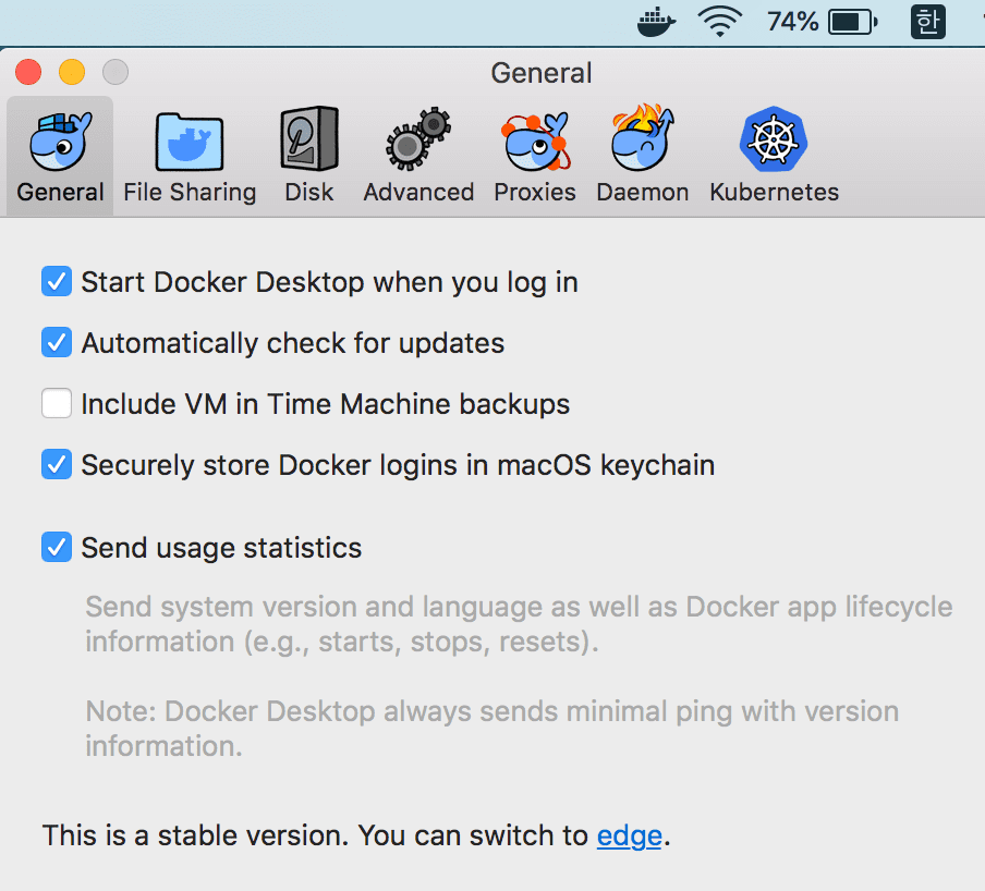 Docker for Mac