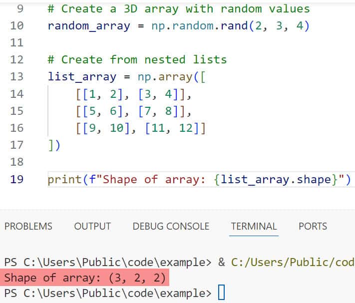 3d array python 3d array python