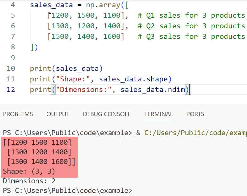 numpy 2d array numpy 2d array