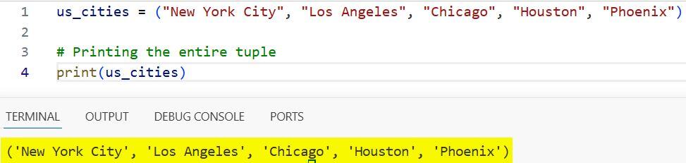 print tuple python print tuple python