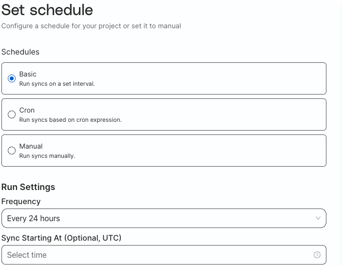 Schedule Profiles project